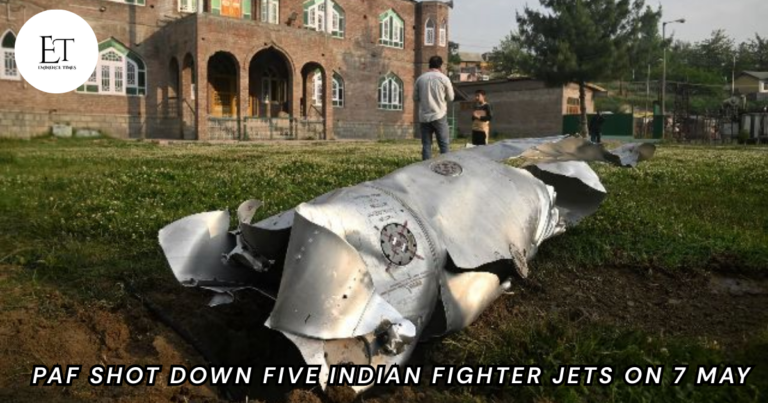 PAF Shot Down Five Indian Fighter Jets On 7 May